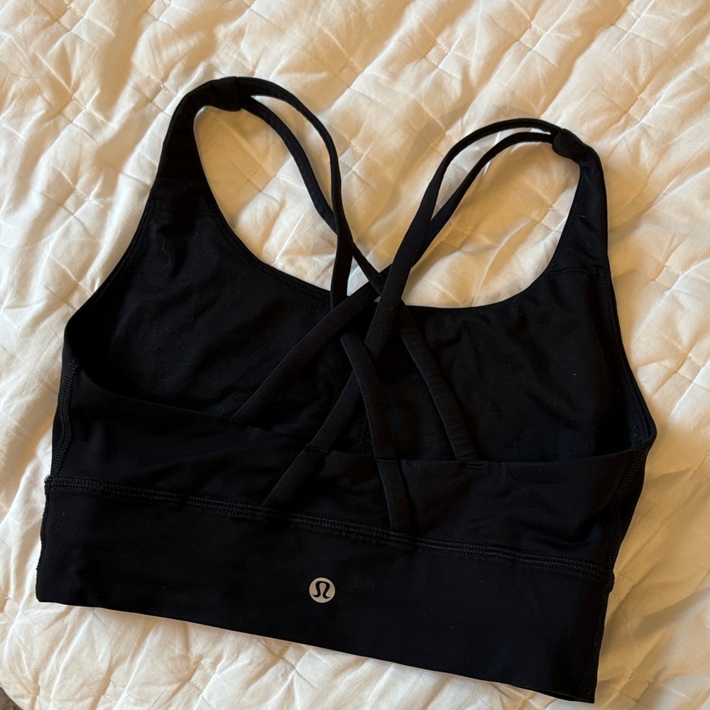 lululemon Energy Strappy Black Sports Bra